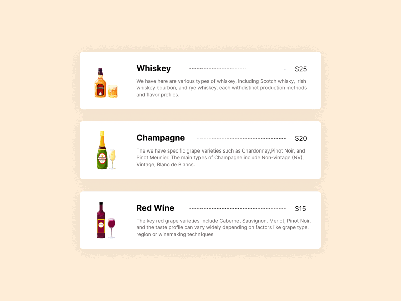 price list